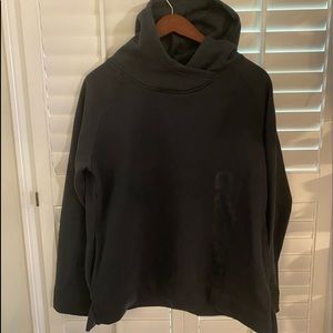 Black adidas side pocket hooded sweatshirt